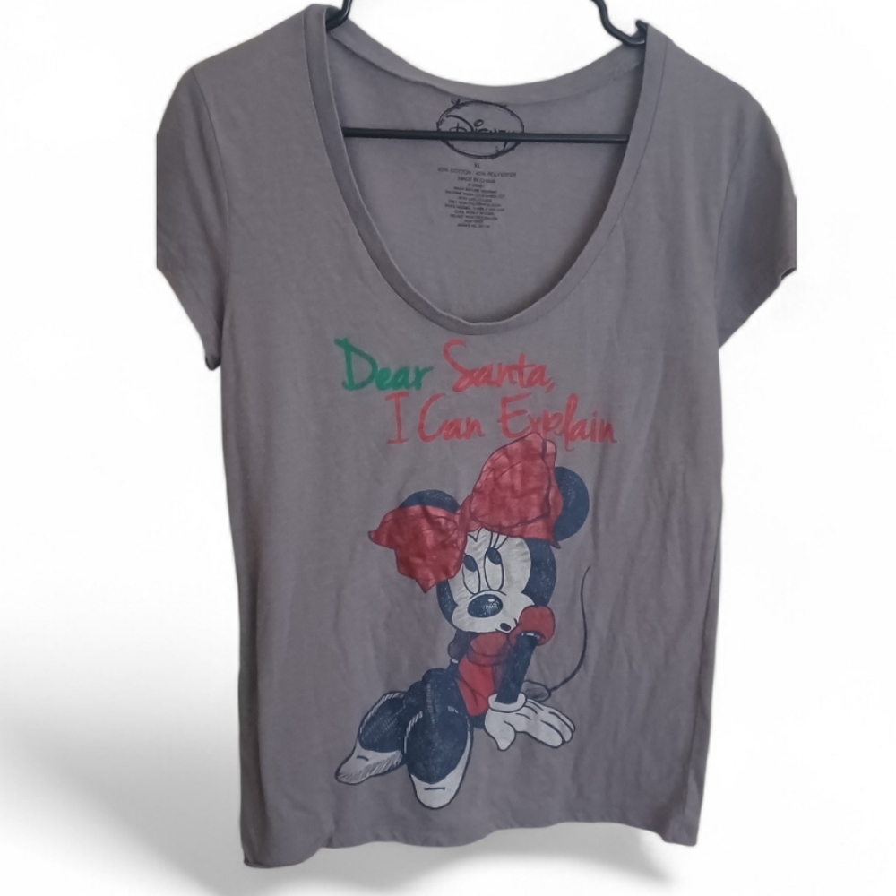 Disney Minnie Mouse Dear Santa I Can Explain Graphic Tee